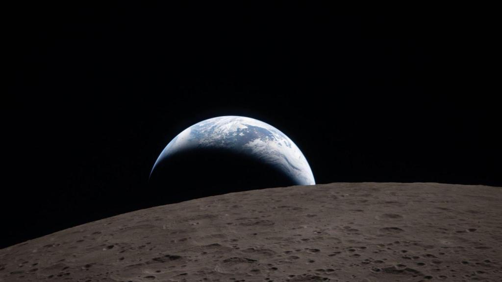 La Tierra y la Luna vista desde Artemis II