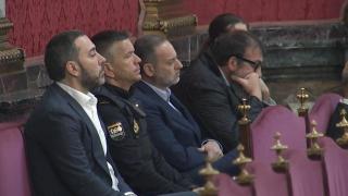 El exministro José Luis Ábalos, su exasesor Koldo García y el empresario Víctor de Aldama este martes en el Supremo.