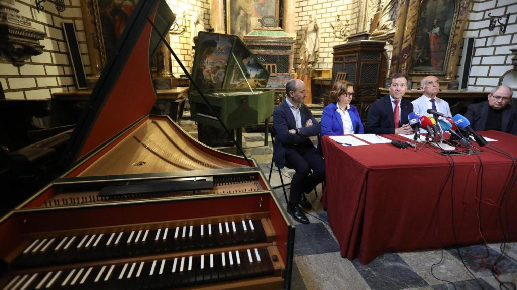 Un momento de la presentación de la Batalla de Órganos.