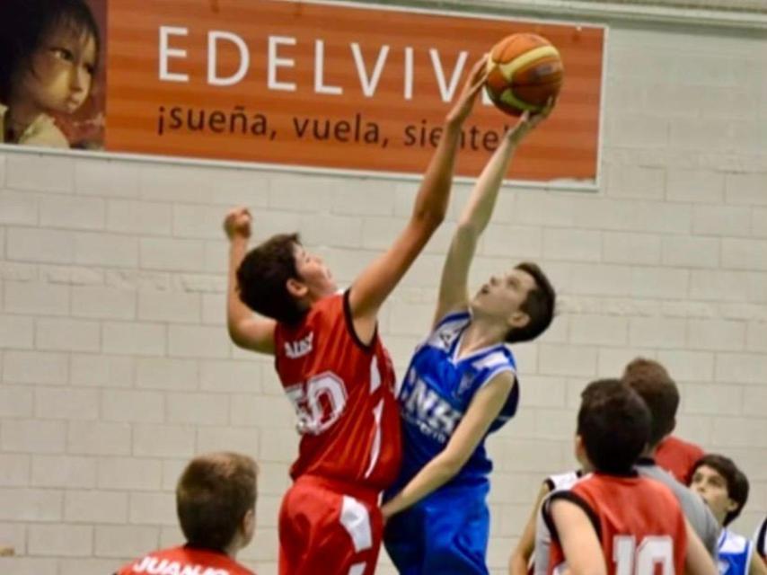 Aday Mara, durante un partido con Basket Lupus