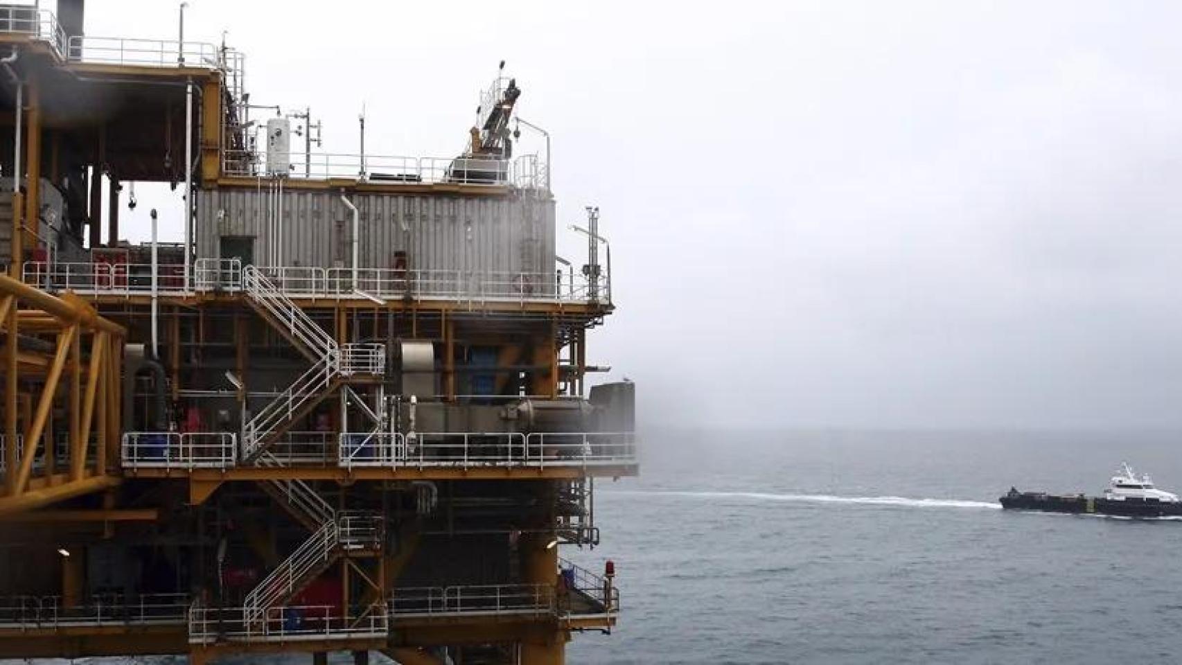 Imagen de archivo de una plataforma de gas.