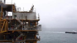 Imagen de archivo de una plataforma de gas.