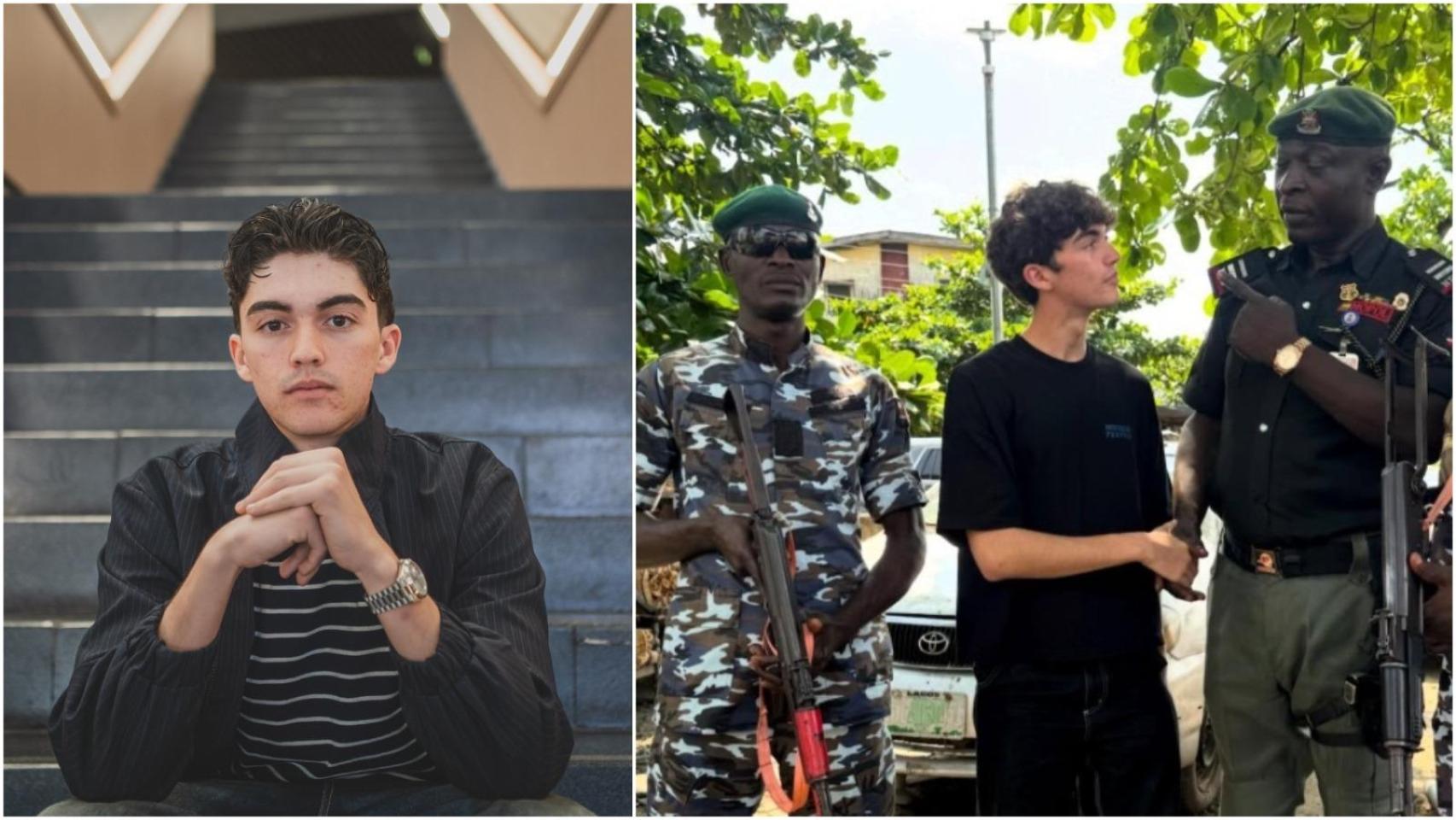 Anas Andaloussi hoy, y en uno de sus viajes a Nigeria