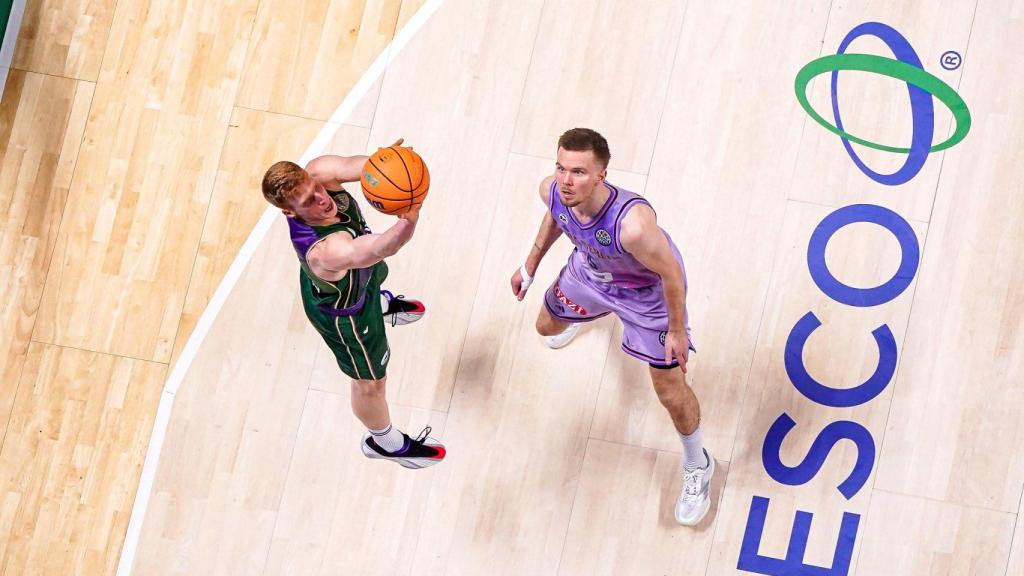 Alberto Díaz durante el Unicaja vs. Alba Berlín de la BCL