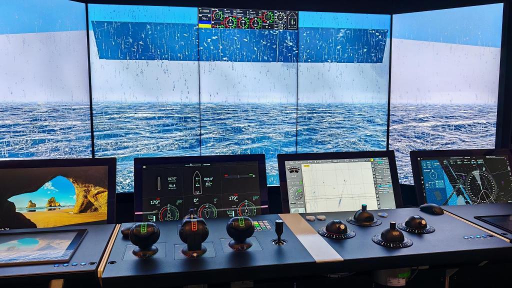 El simulador de navegación de ABB Marine & Ports.
