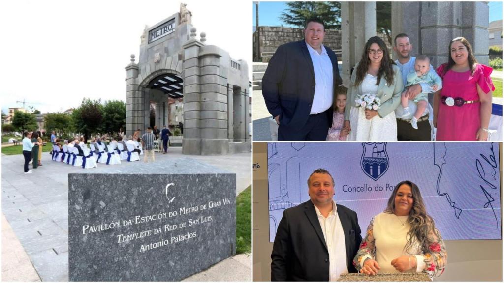 Bodas en el templete y en el Concello de O Porriño.