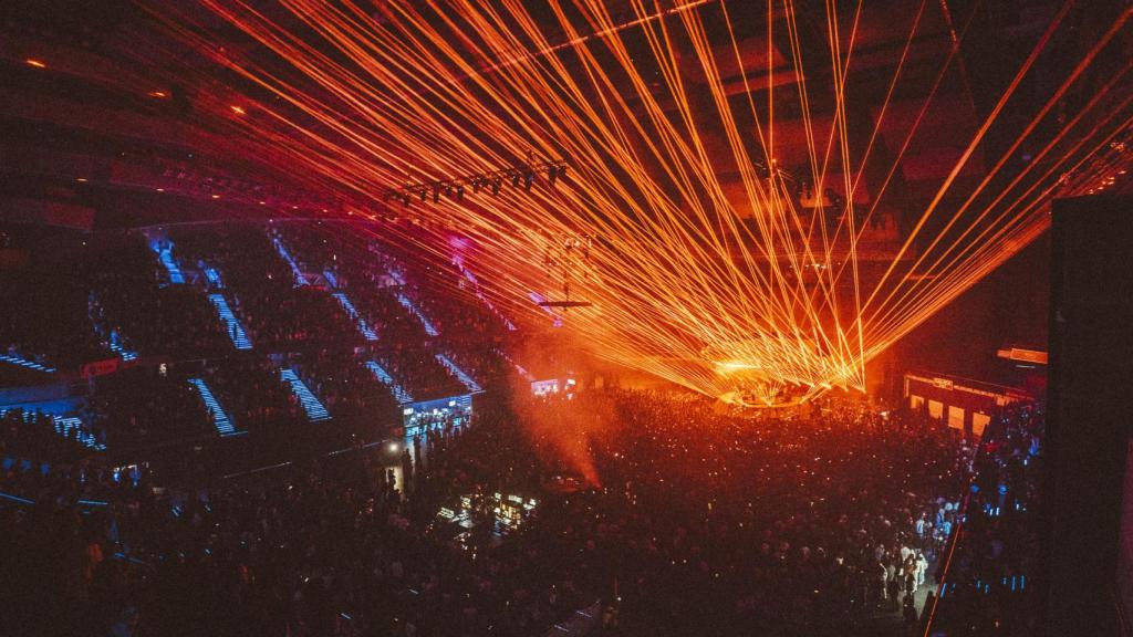 Tame Impala during their concert at the Movistar Arena, this Tuesday in Madrid. Photo: Sergio Albert