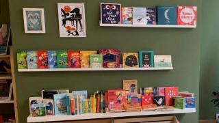 Una librería Galgo Azul de A Coruña.