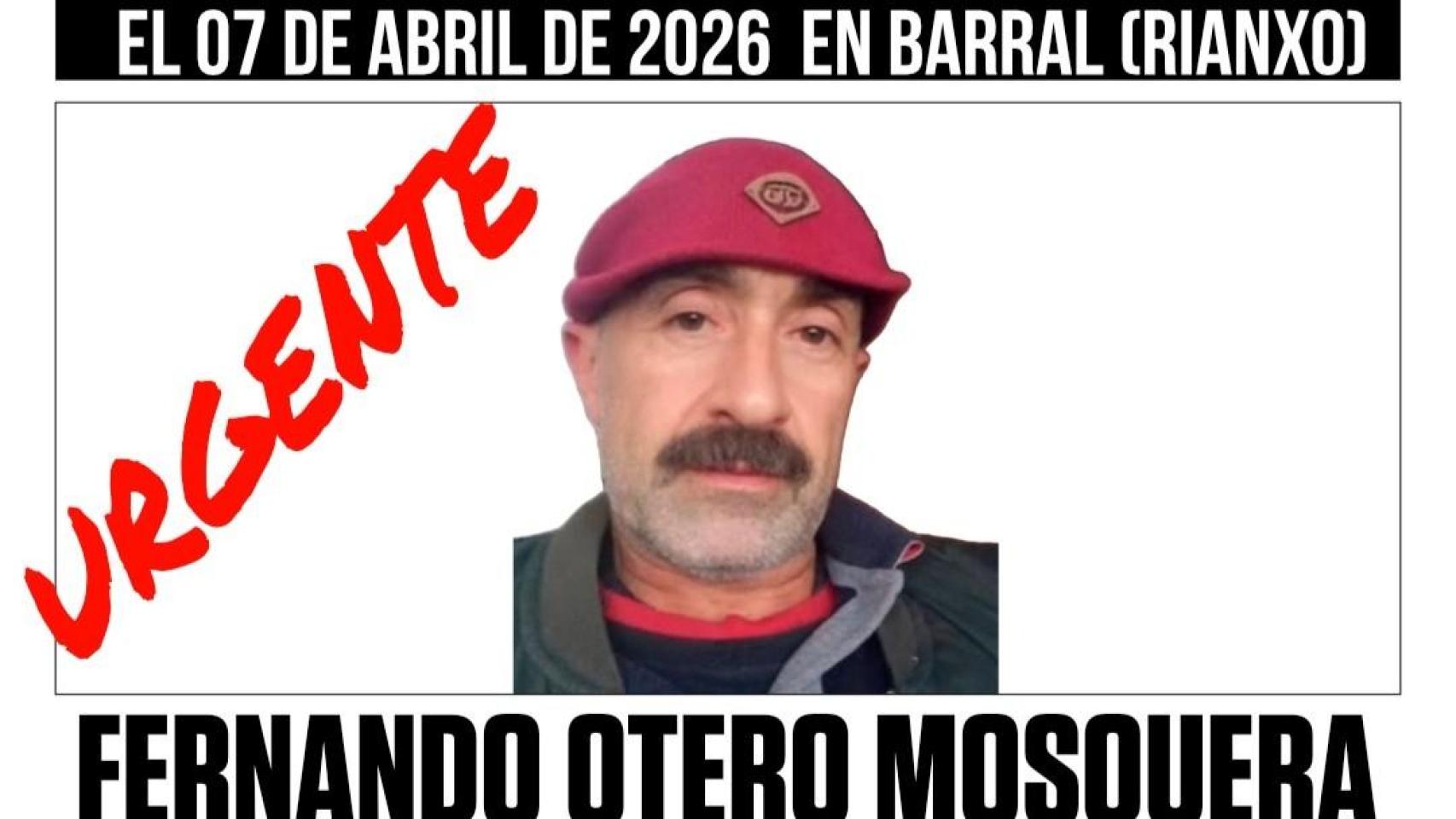 Fernando Otero, vecino de Rianxo (A Coruña) desaparecido