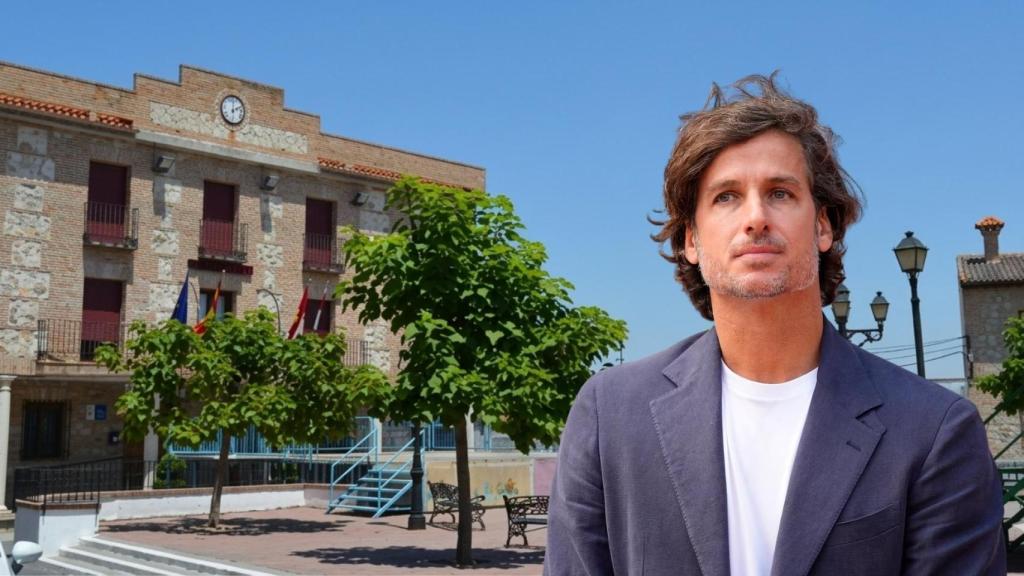 Feliciano López y su pueblo en un montaje.