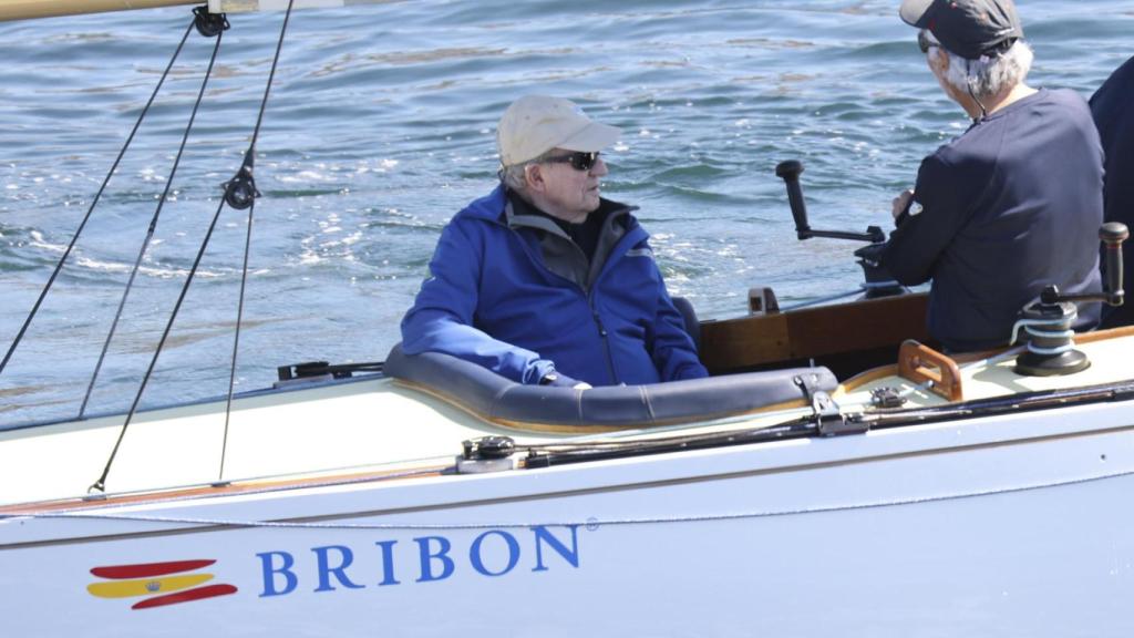 El rey Juan Carlos I en Sanxenxo.