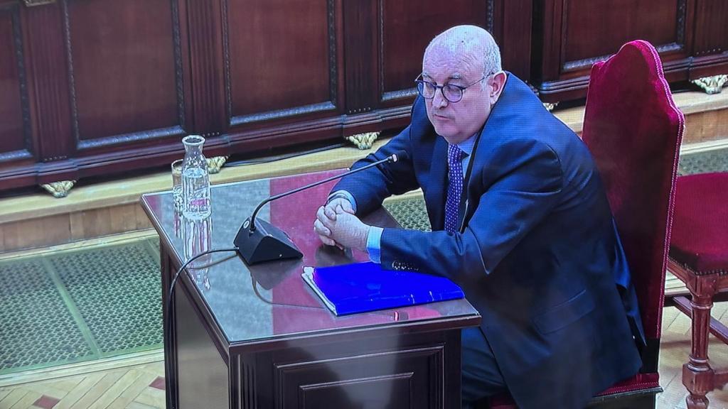 José Ángel Méndez, exgerente de Logirail, declarando en el Tribunal Supremo.