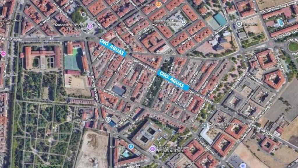 Imagen de la red a renovar en el barrio de Prosperidad.