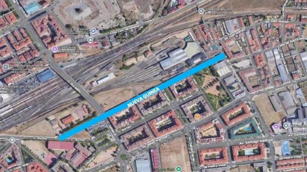 Imagen de la red a renovar en el barrio de Puente Ladrillo.