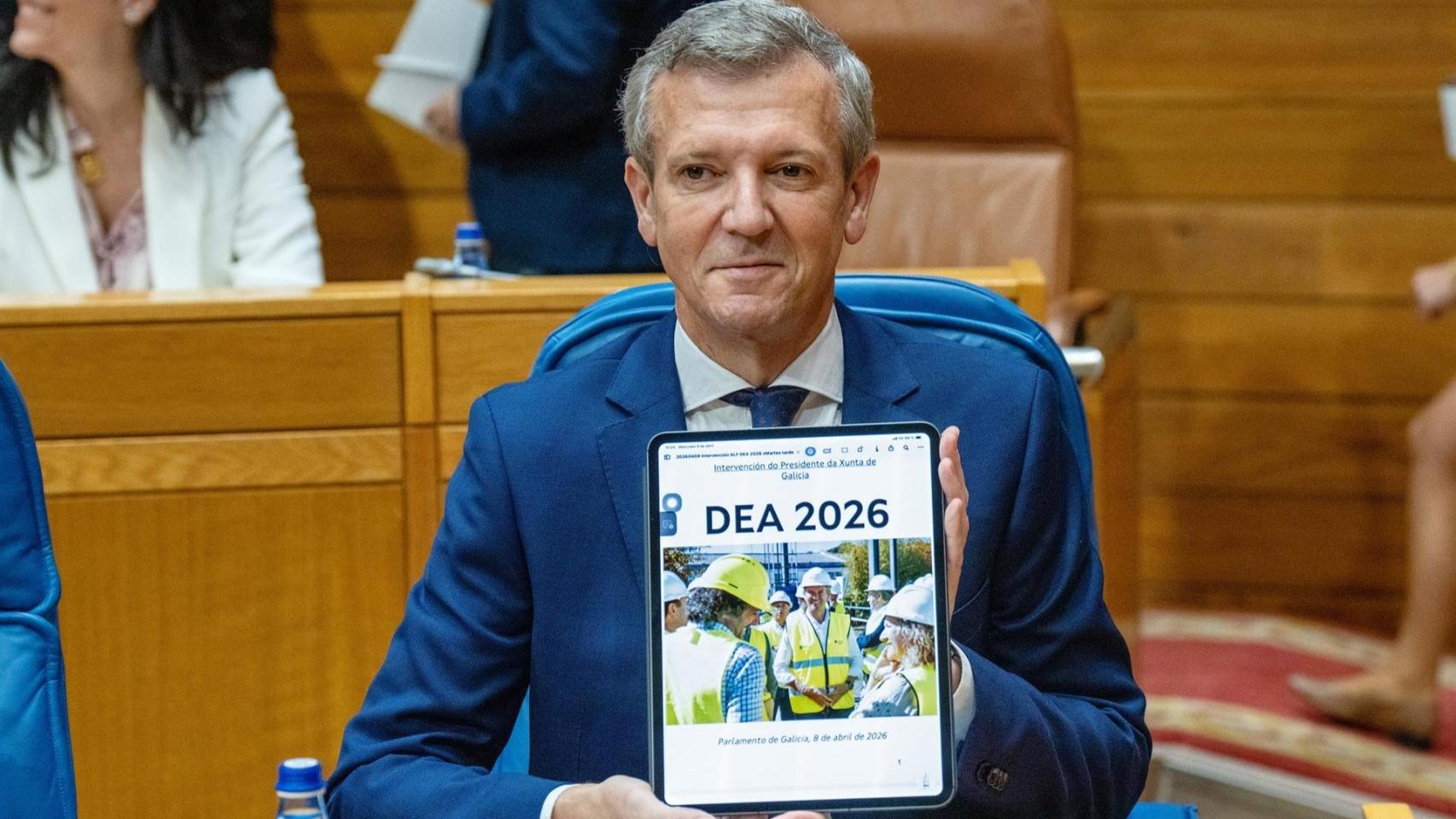 El presidente de la Xunta, Alfonso Rueda, en el DEA 2026.