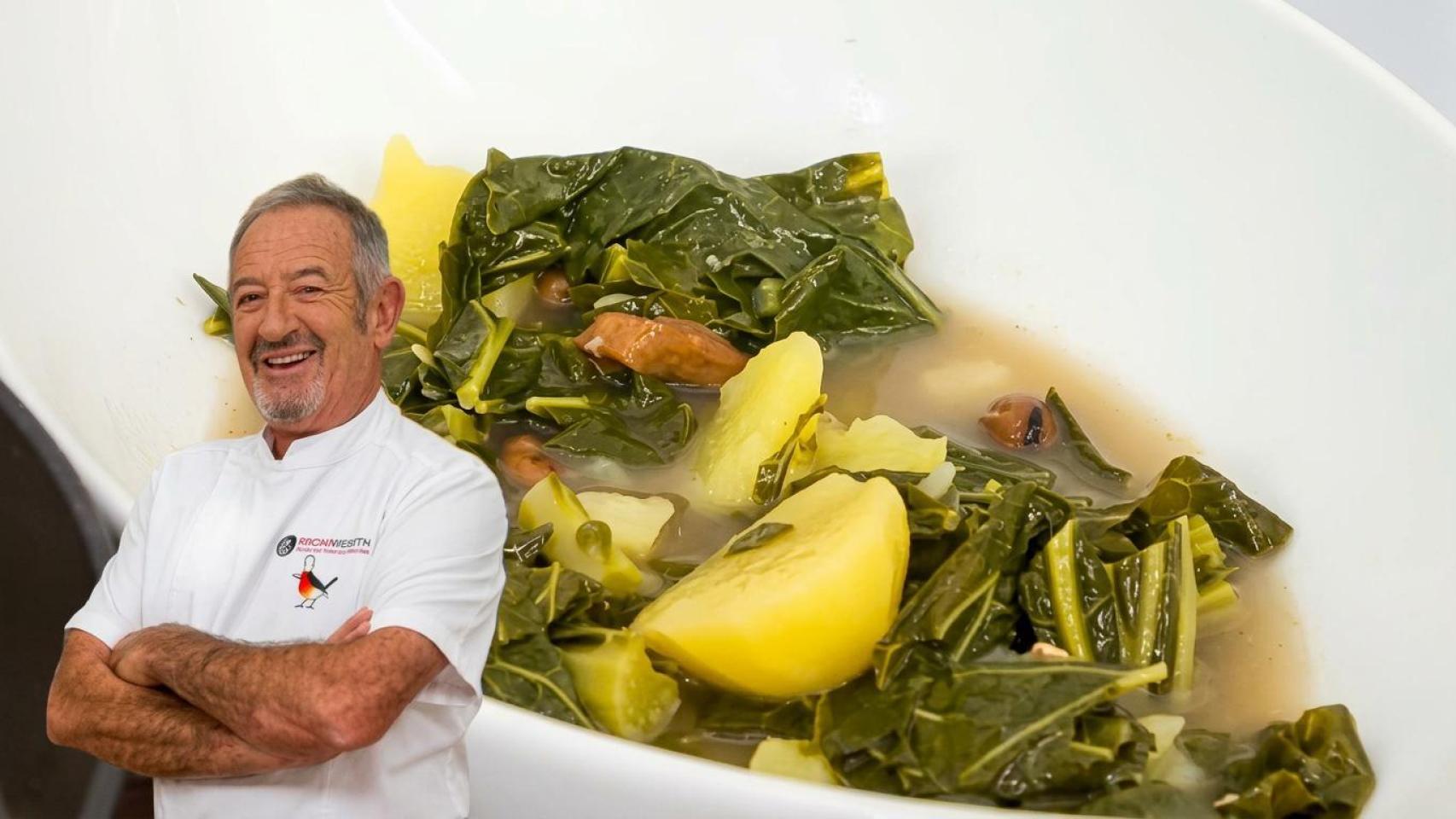 Receta de caldo de berzas gallego de Karlos Arguiñano