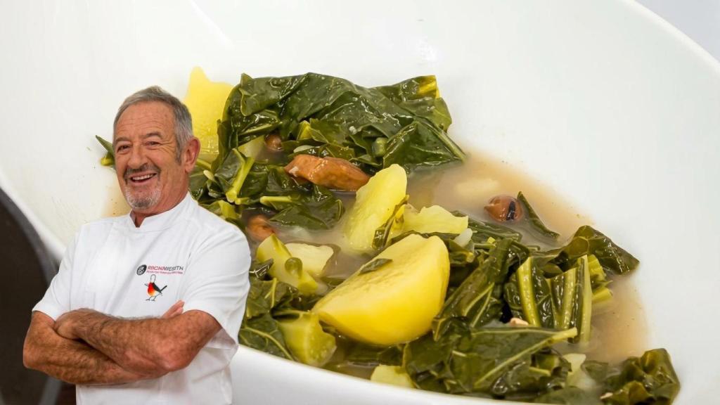 Receta de caldo de berzas gallego de Karlos Arguiñano