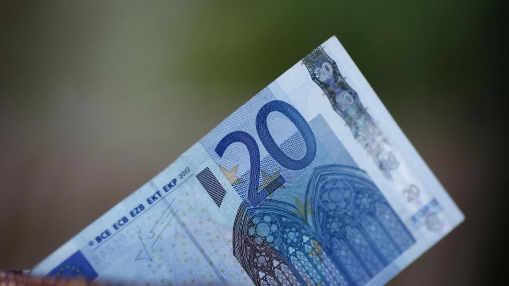 Billete de 20 euros.