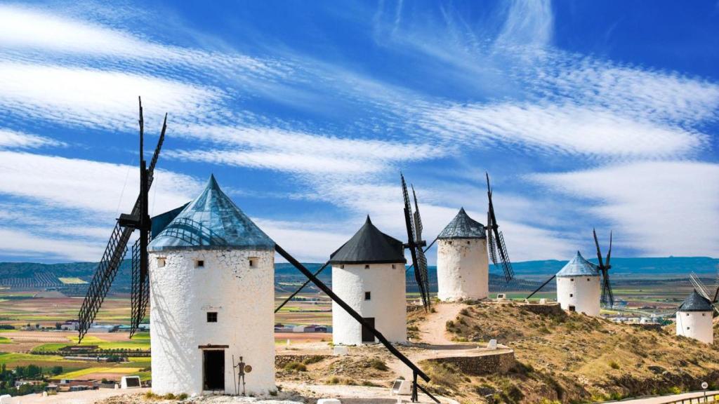 Molinos de viento en Castilla-La Mancha