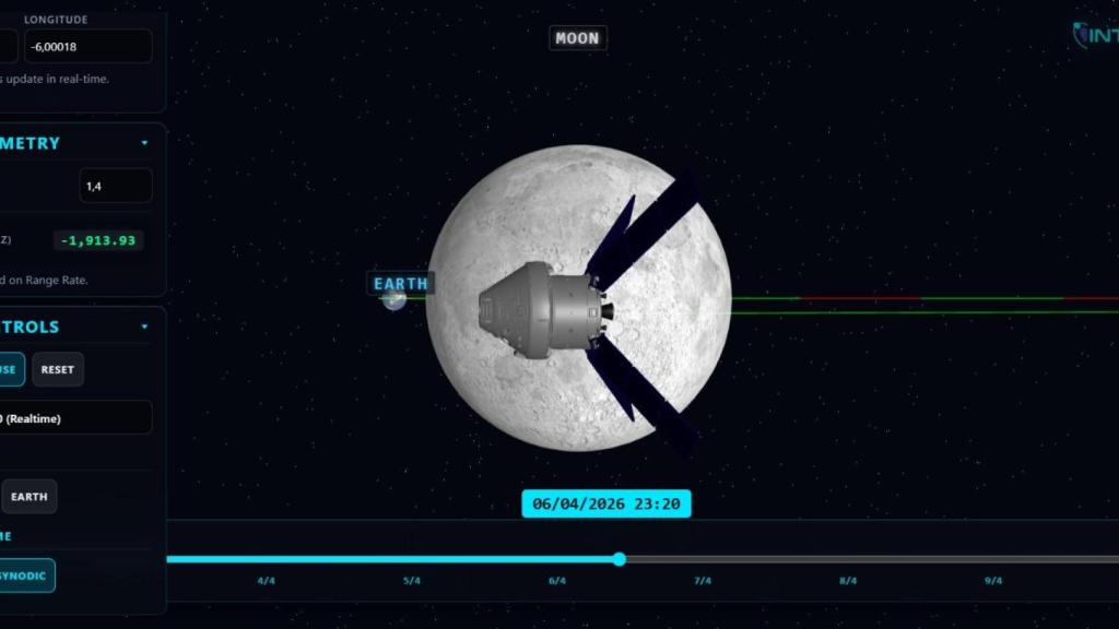 España ‘escucha’ a Orión: así sigue Integrasys desde tierra el viaje de Artemis II alrededor de la Luna