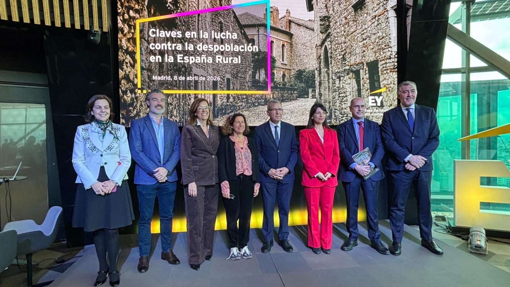 La presidenta de la Diputación de Palencia, Ángeles Armisén, durante su participación en la mesa redonda de este miércoles en Madrid