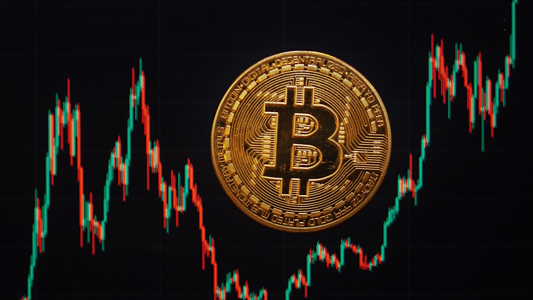 Representación de un bitcoin.