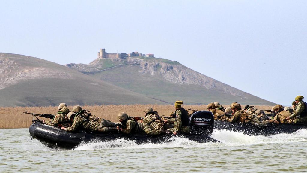 Infantes de marina durante el ejercicio 