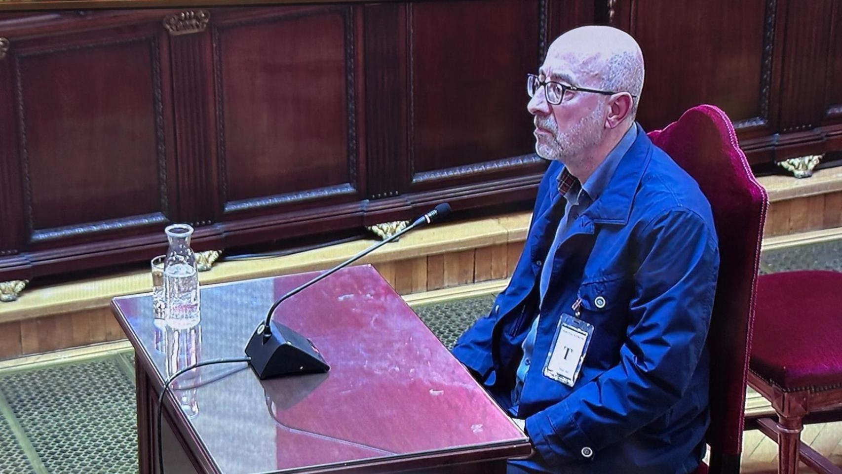 El exdirector de Gestión Administrativa de Adif Ignacio Zaldívar, durante su declaración este miércoles en el Supremo.