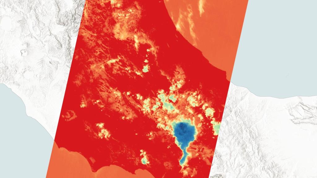 Imagen térmica-infrarroja del satélite EarthCare de la Agencia Espacial Europea