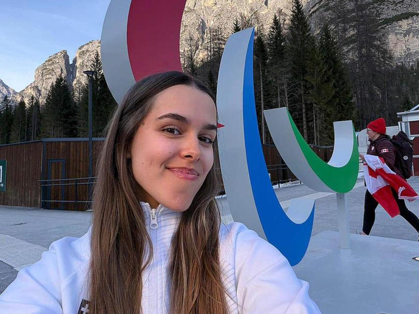 María Martín-Granizo Ferreiro durante los Juegos Paralímpicos en Italia.