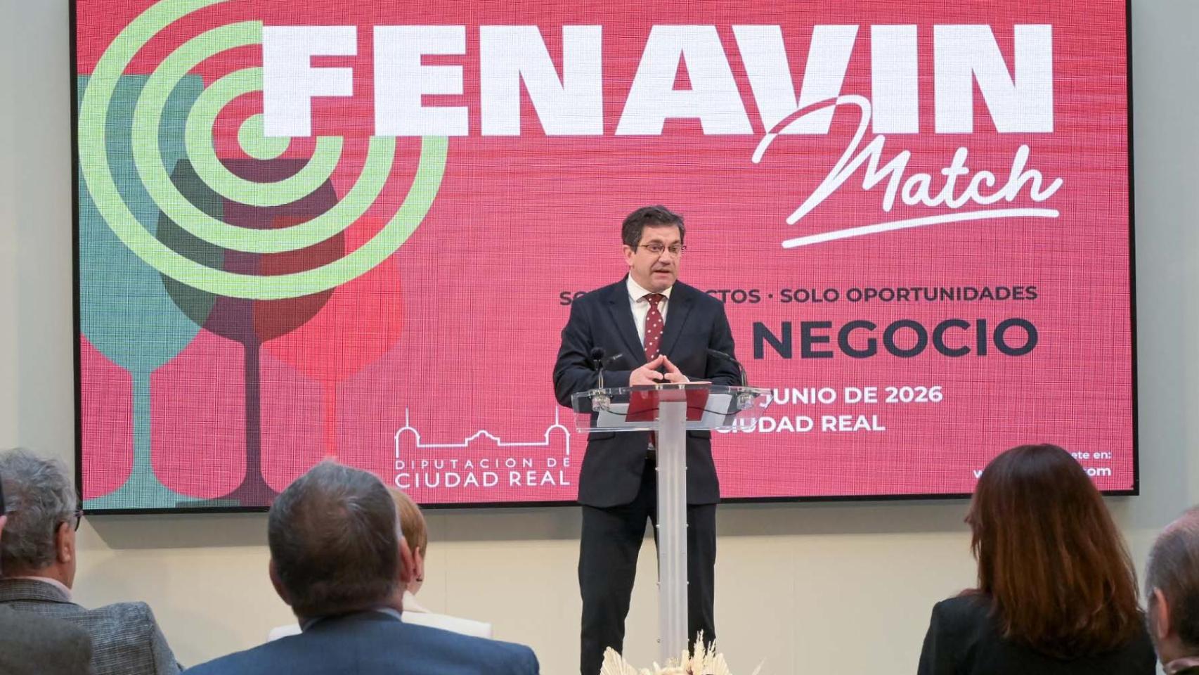 Presentación de Fenavin Match. Foto: Diputación de Ciudad Real.