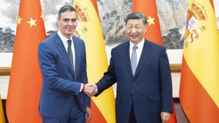 The President of the Government, Pedro Sánchez, and the Chinese President, Xi Jinping.
