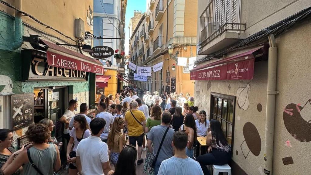 La zona de El Tubo de Zaragoza