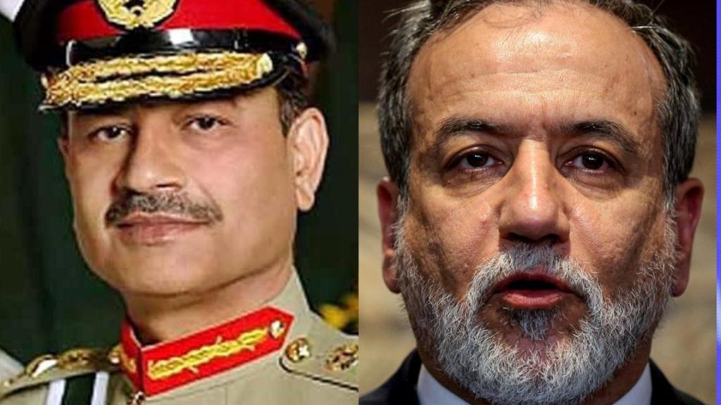 Syed Asim Munir, jefe del Ejército de Pakistán; el ministro de Exteriores iraní, Abbas Araqchi; y el vicepresidente de EEUU, JD Vance.