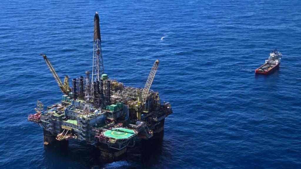 Imagen de archivo de una plataforma de la petrolera brasileña Petrobras.