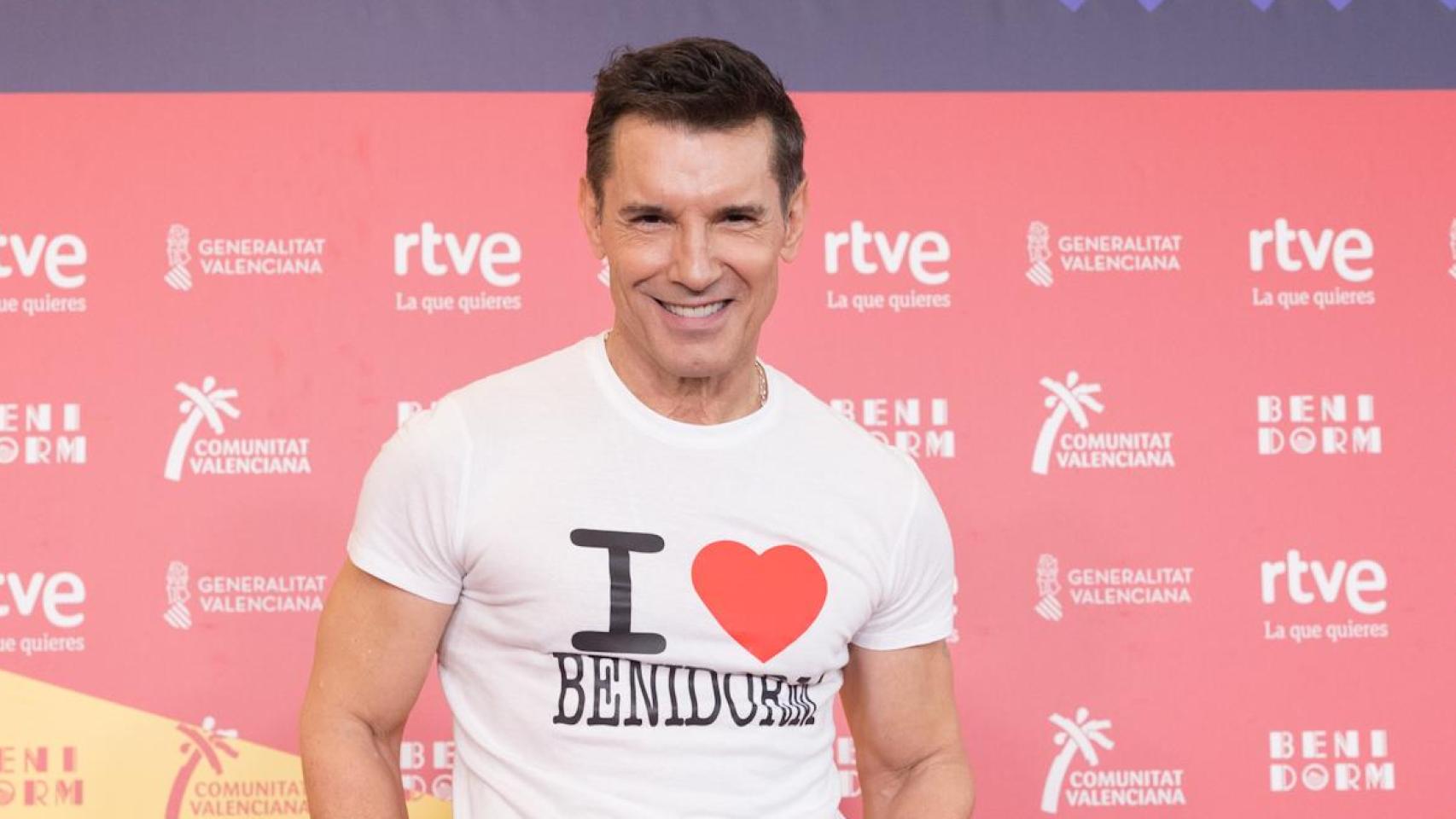 El presentador Jesús Vázquez en el Benidorm Fest.