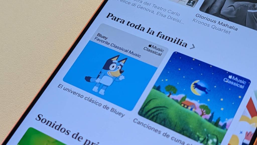 La lista de reproducción oficial de Bluey en Apple Music Classical.
