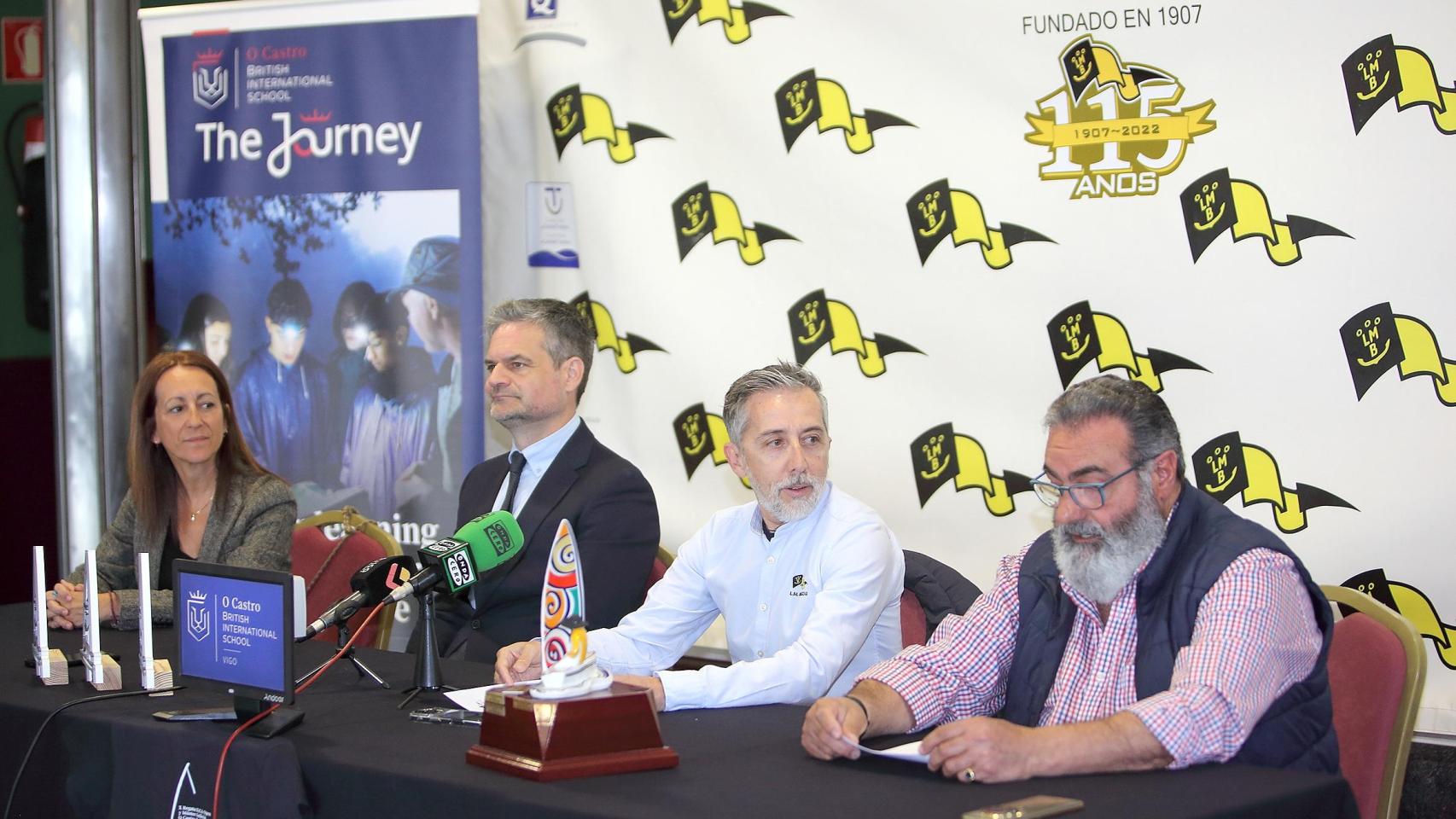 Presentación de la regata O Castro British International School en Bouzas.