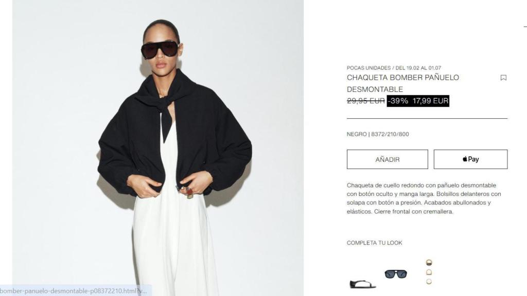 Chaqueta bomber. Ref. 8372/210/800