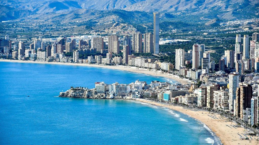 Benidorm desde las alturas.