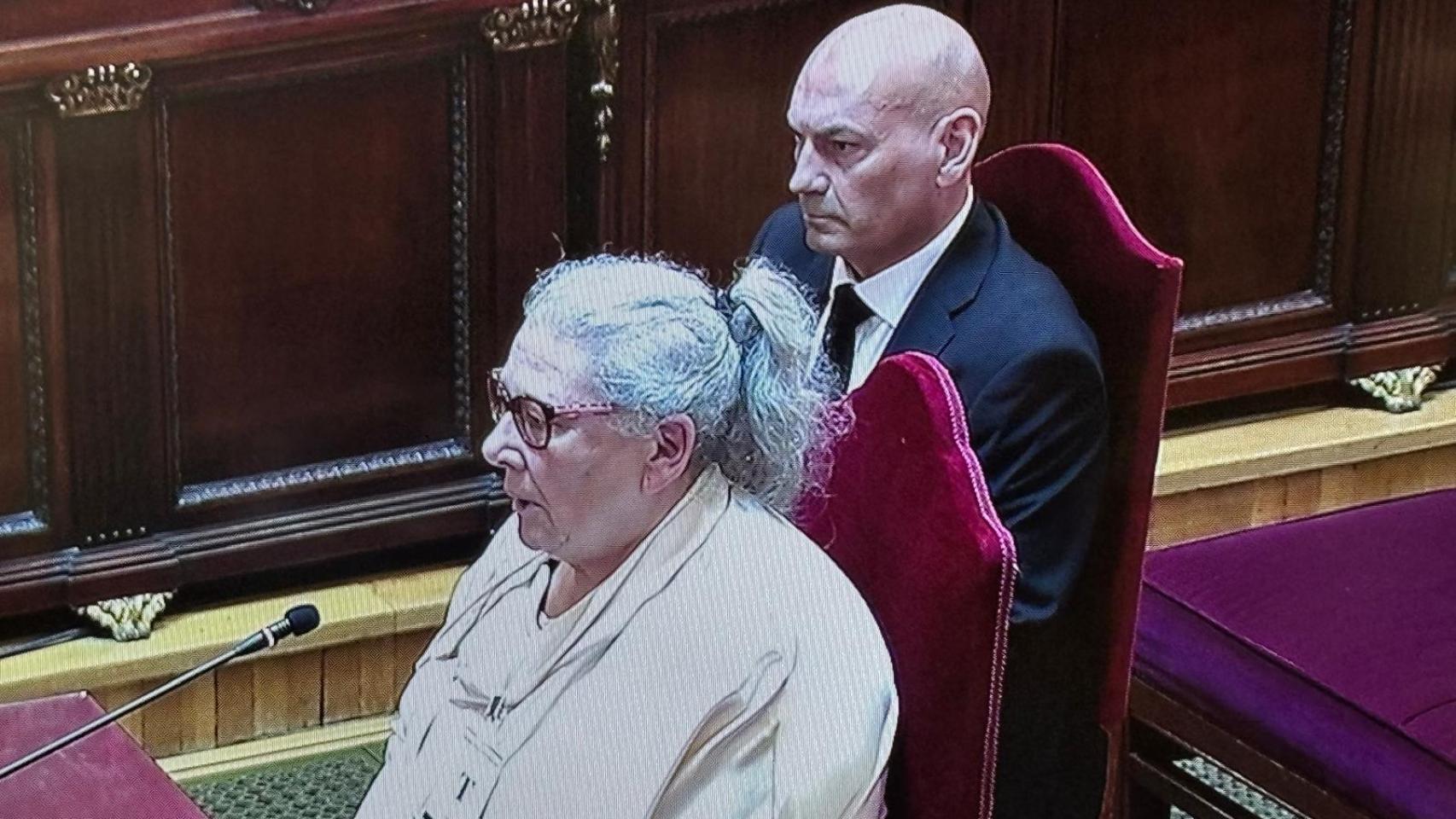 La empresaria Carmen Pano durante su declaración en el Supremo.