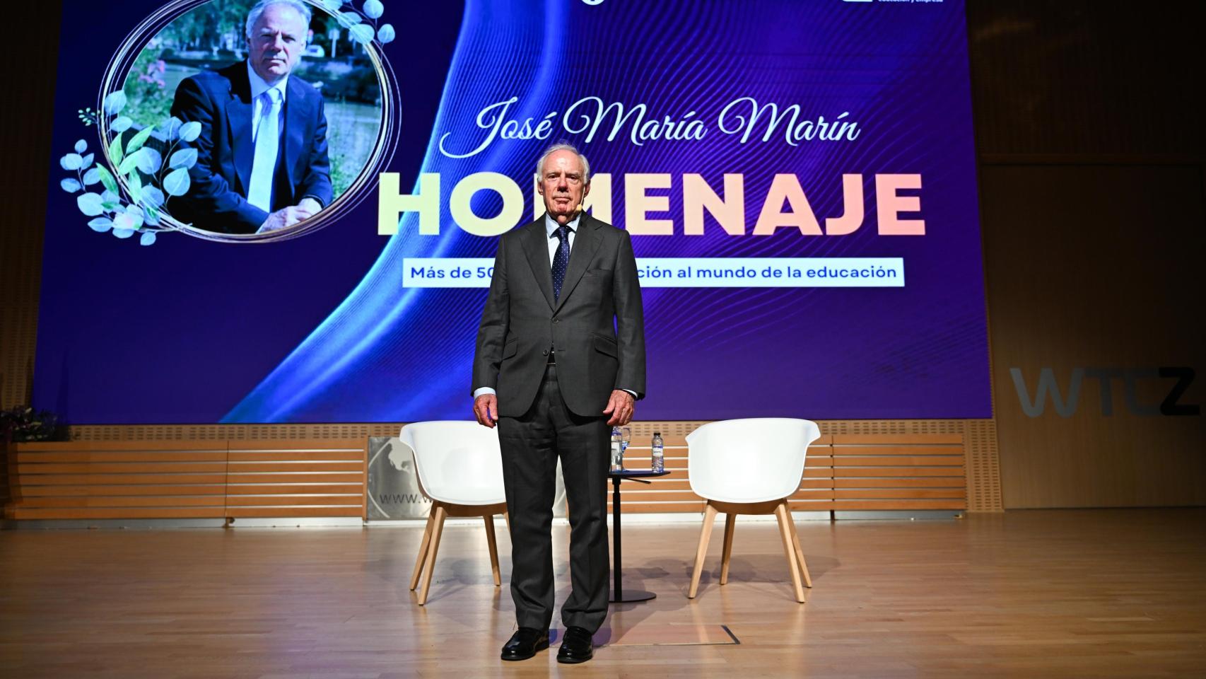 El homenajeado José María Marín.