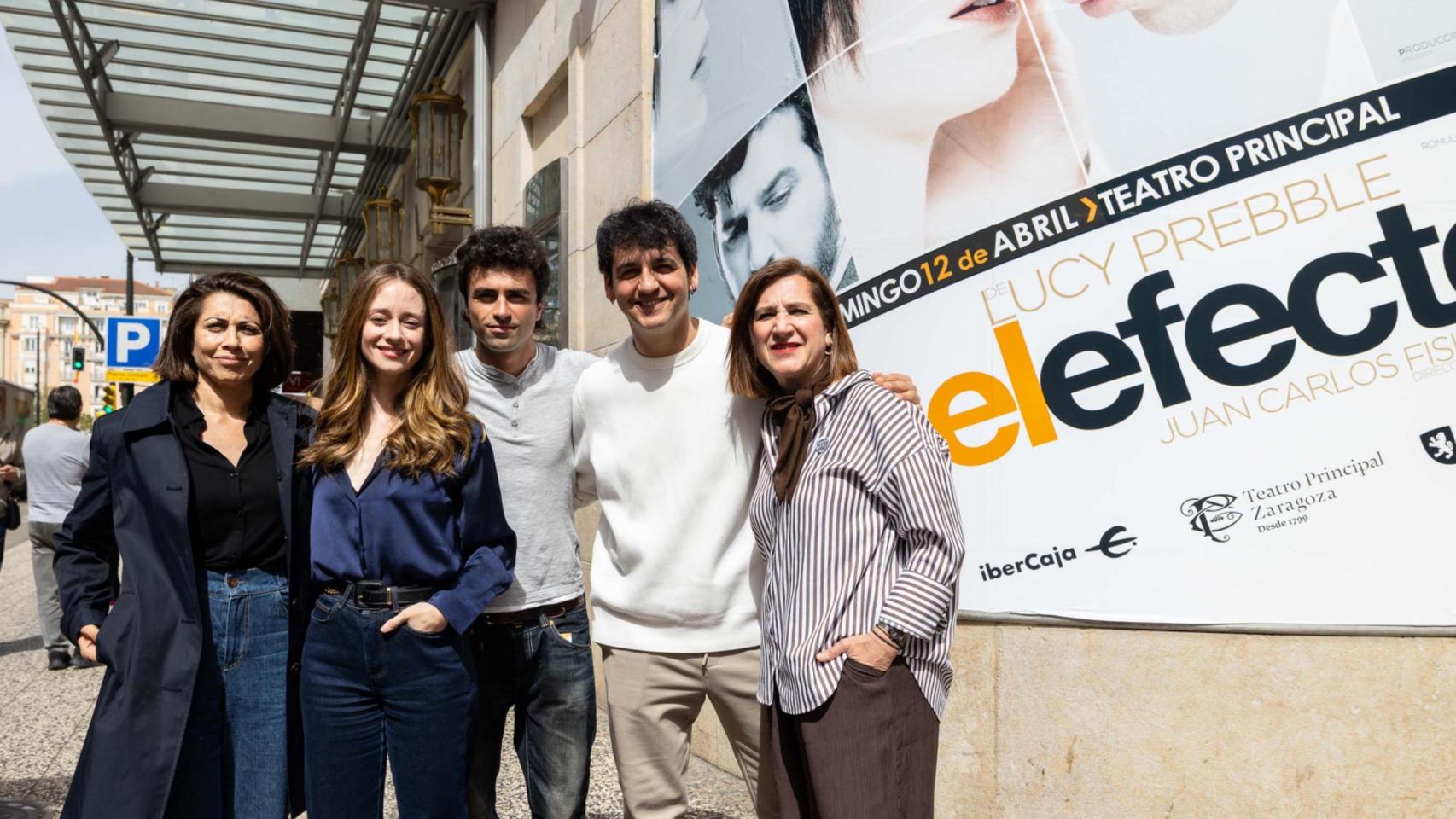 Presentación de la obra 'El efecto' en el Teatro Principal de Zaragoza.