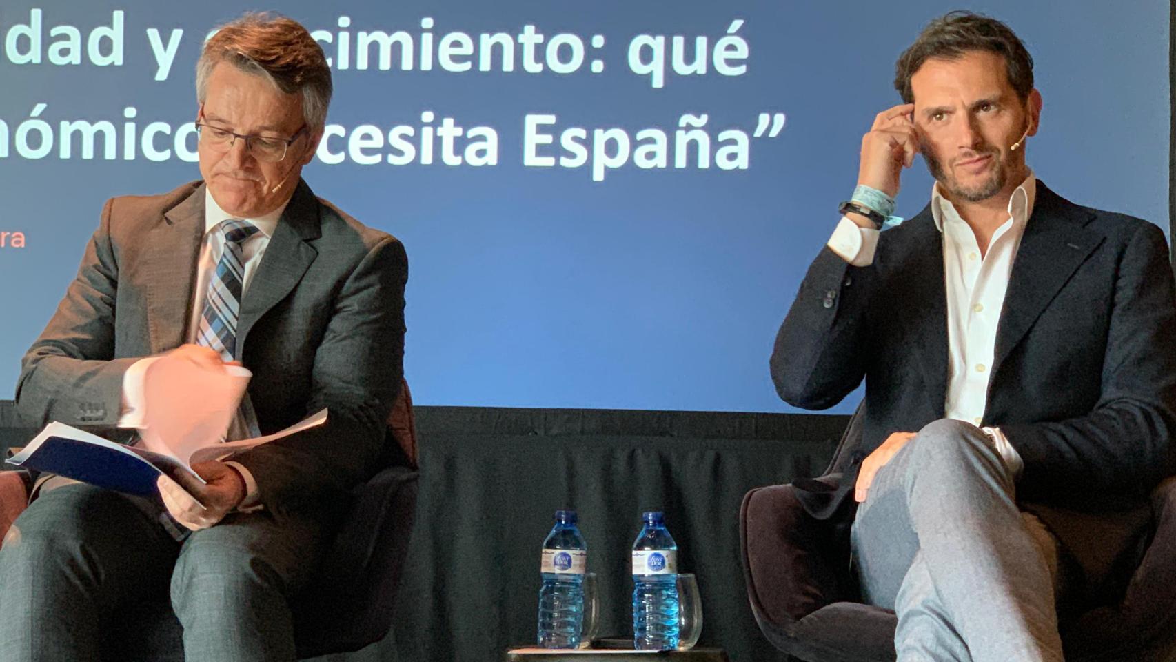 Albert Rivera, este jueves en Zaragoza.