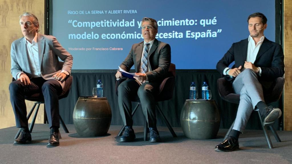 Rivera y De la Serna, durante su intervención.