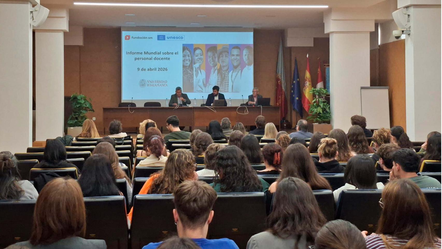 Presentación del Informe mundial sobre personal docente en la Universidad de Salamanca.