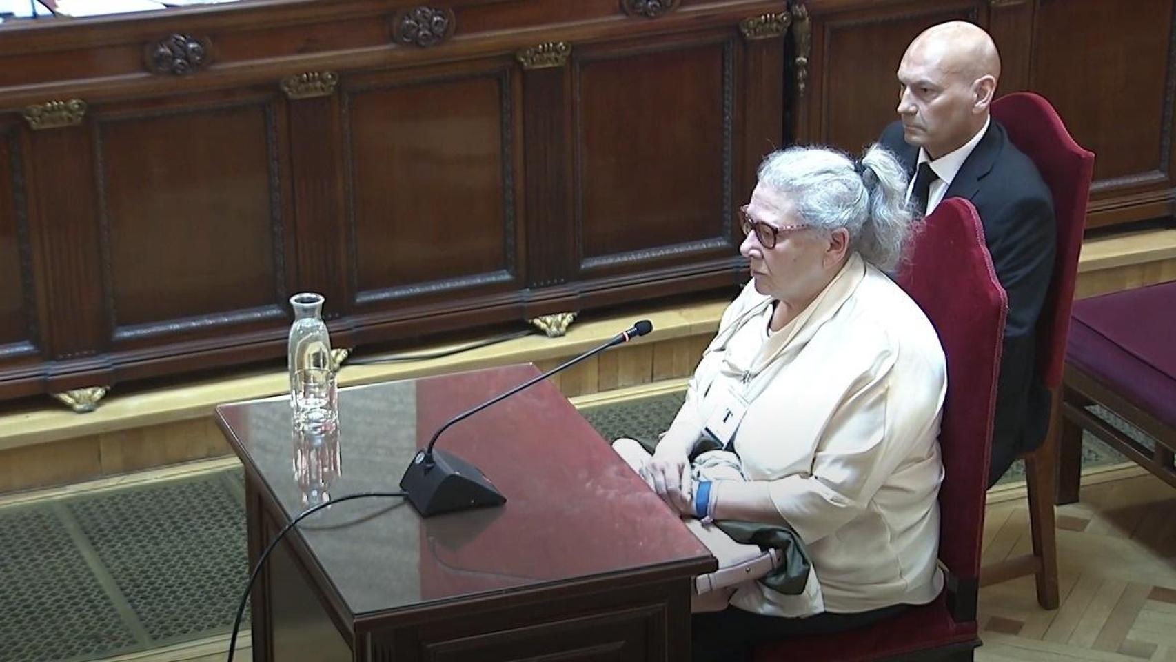 La empresaria Carmen Pano durante su declaración en el Supremo.