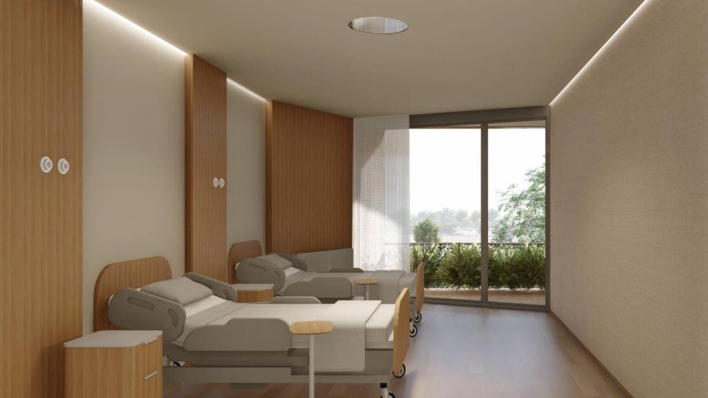 Interior de las espaciosas habitaciones.
