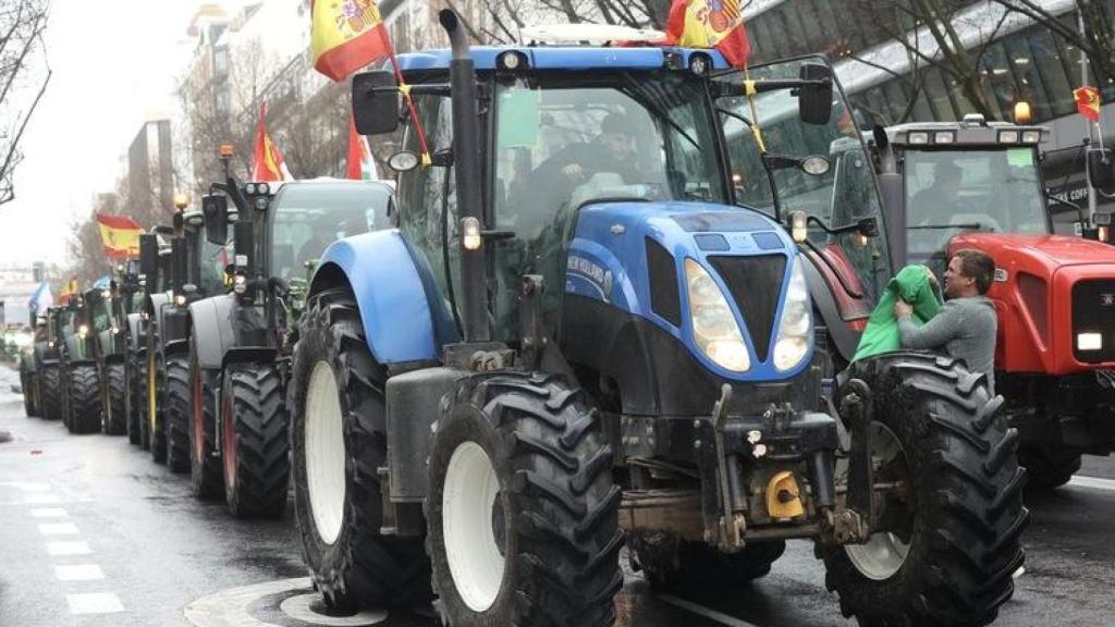 Manifestación de agricultores y ganaderos.