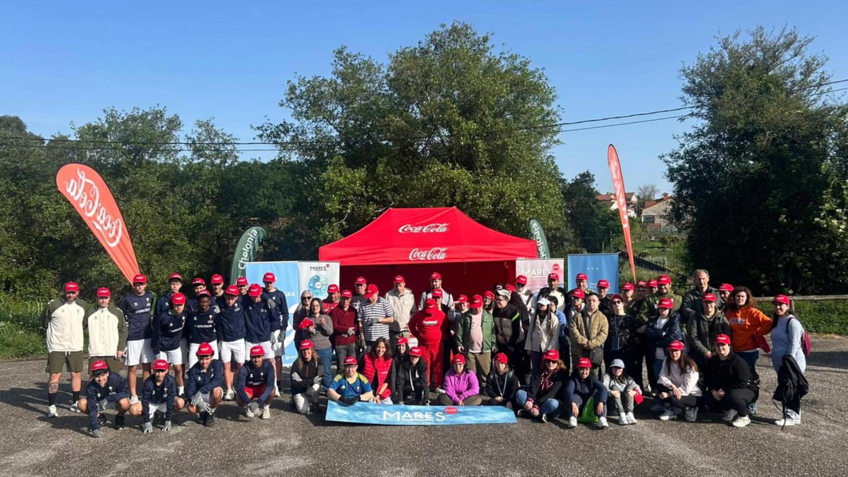Fundación Celta y Down Vigo se unen a Mares Circulares para limpiar el Río Lagares, en Vigo
